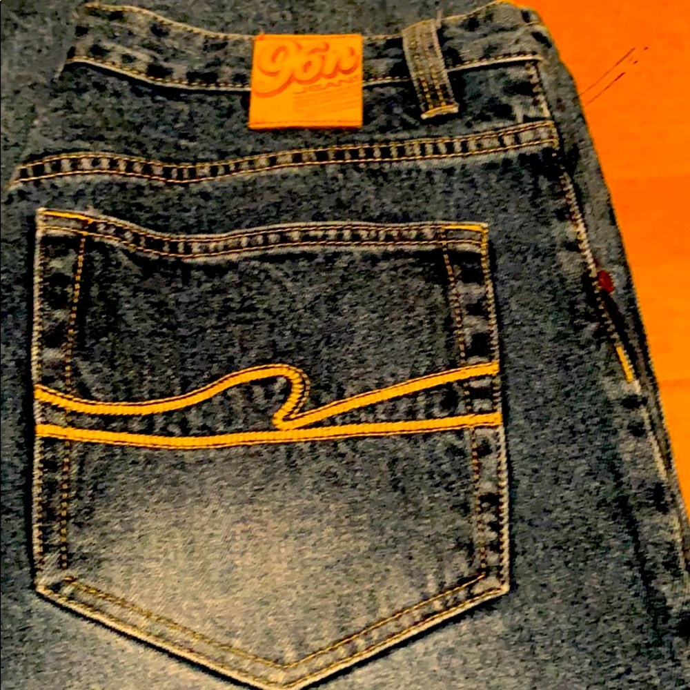 96 NORTH JEANS 34W X 30L, BOOTCUT EUC, HEAVYWEIGHT